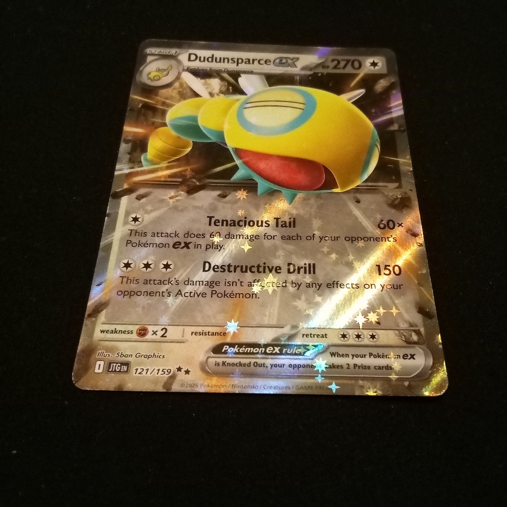 Pokemon Dudunsparce ex 121/159 Journey Together Double Rare Holo